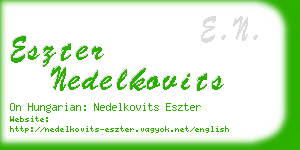 eszter nedelkovits business card